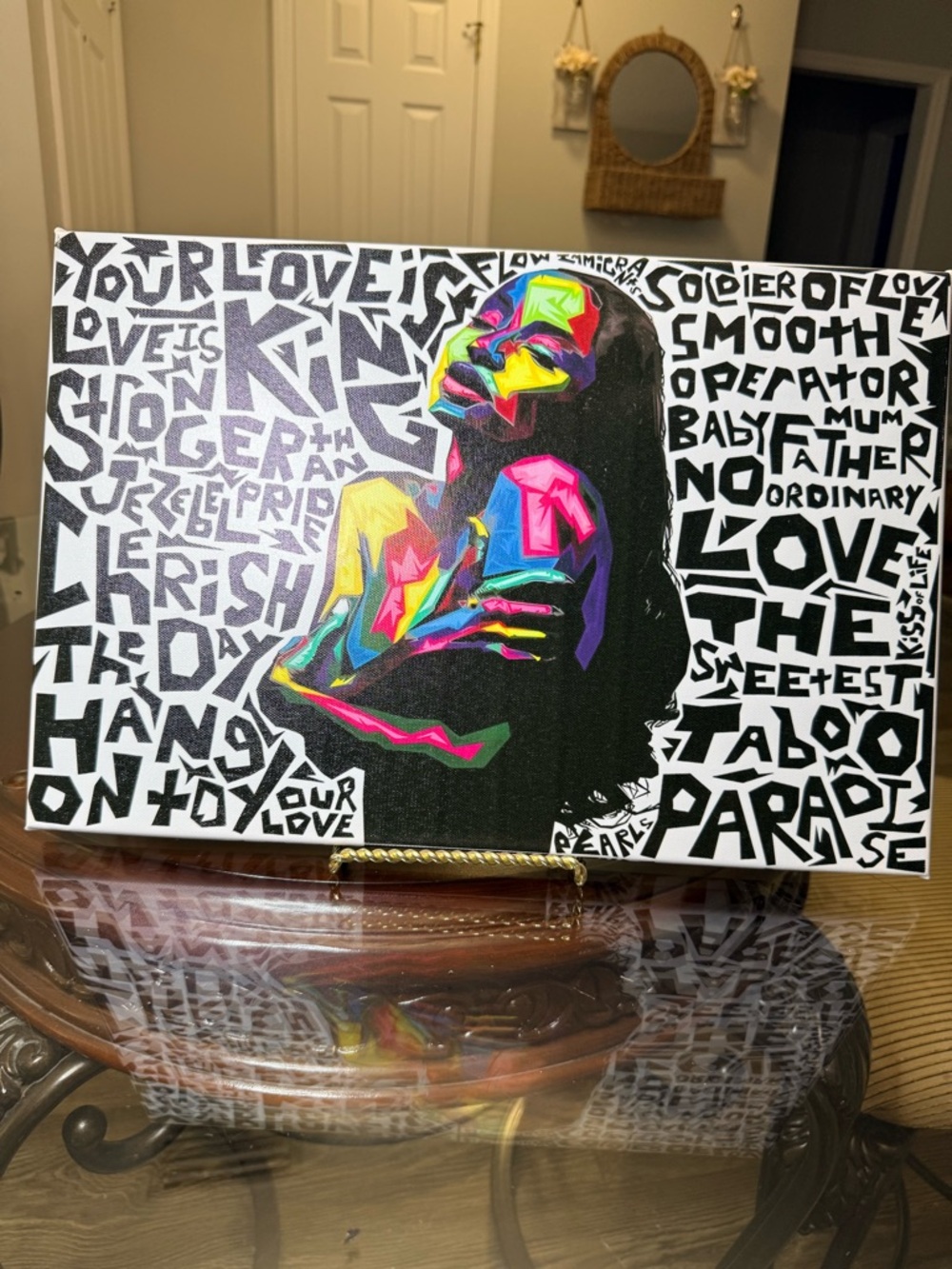 Vibrant Multicolor Pop-Art Woman Canvas | Home Art